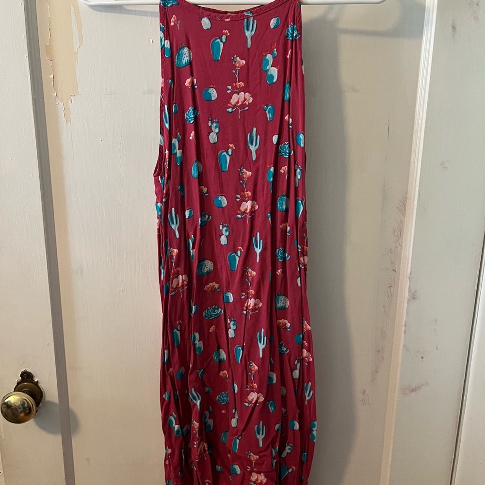 Roper Floral/Cactus Patterned Mini Dress